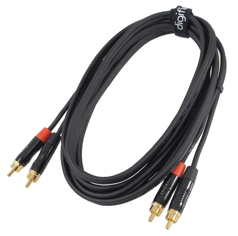 Câble audio Digiflex RCA stéréo - 10 pieds