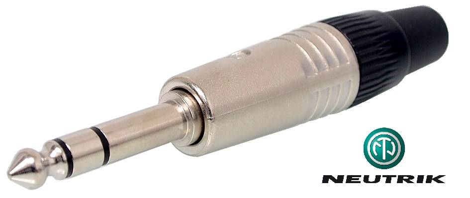 Connecteur Neutrik 6.3 mm (1/4") mâle stéréo