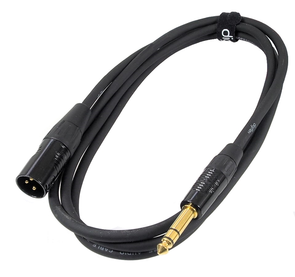 CÂBLE DIGIFLEX XLR MALE À TRS 1/4"  6 PIEDS