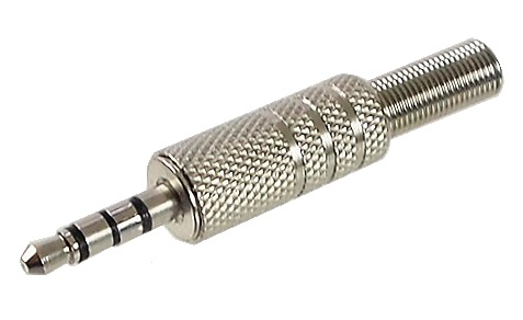 Connecteur 1/8" (3.5mm) mâle à 4 contacts