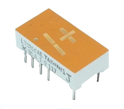 Afficheur 6 segments au DEL (+1)