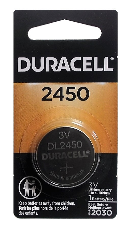 Batterie bouton Duracell CR2450 3V au lithium