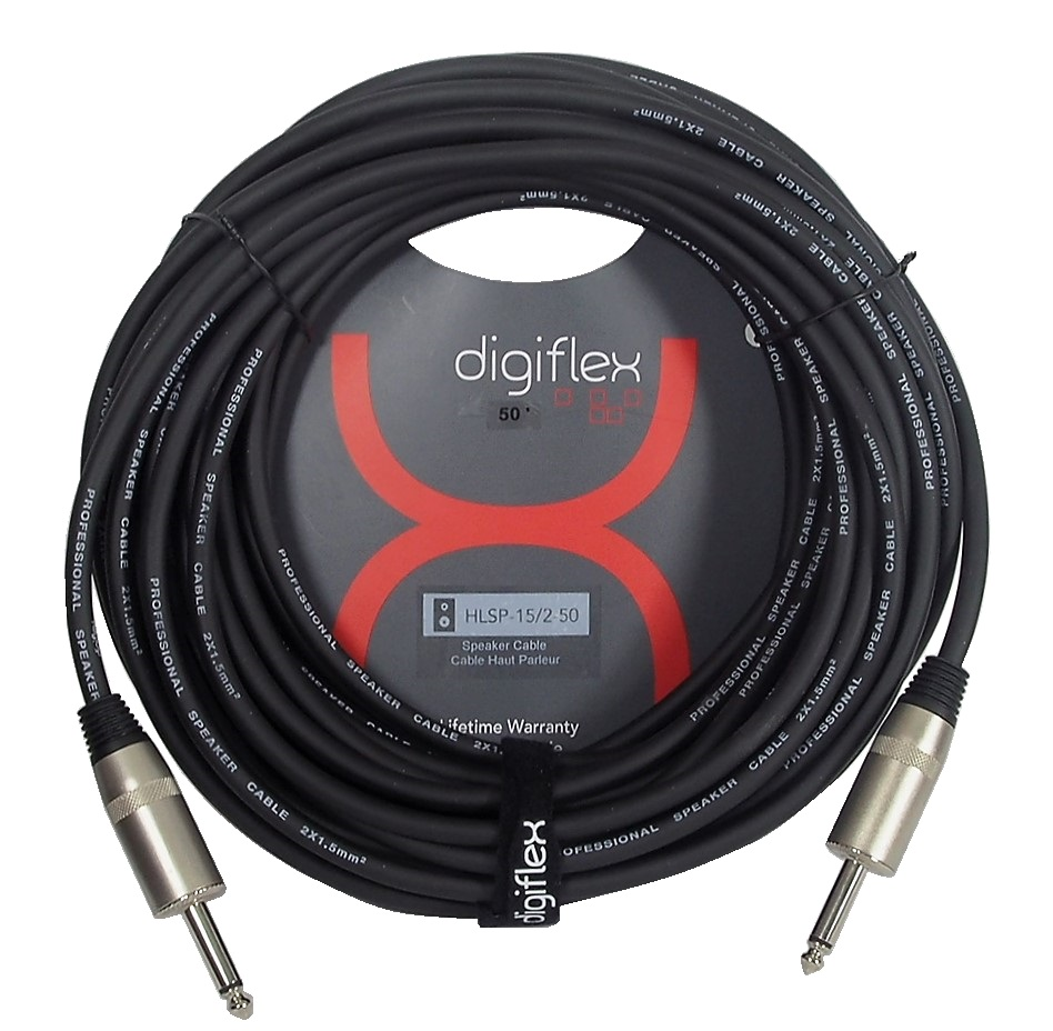 Câble pour haut-parleur Digiflex 1/4'' - 50 pieds