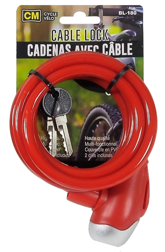 Cadenas avec câble de 180 cm