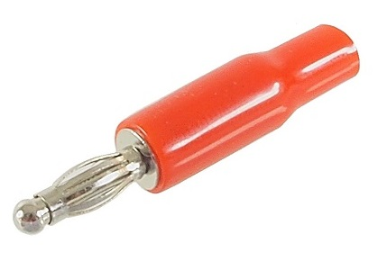 CONNECTEUR MÂLE DE TYPE BANANE ROUGE