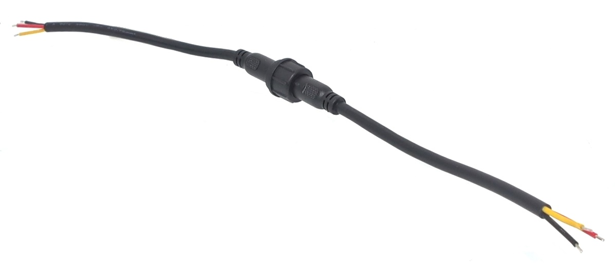 Câble électrique waterproof 3/18 AWG mâle/femelle