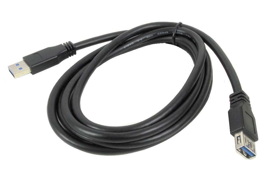 Câble USB 3.0 mâle à femelle noir 6 pieds