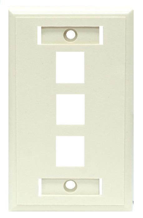 Plaque murale pour connecteurs Keystone -  3 trous