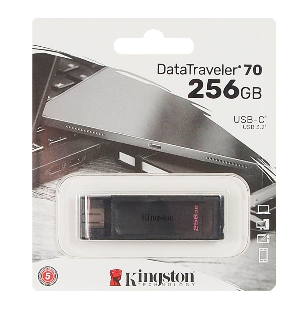 Clé USB DataTraveler 70 Type-C 256 Go Kinsgton