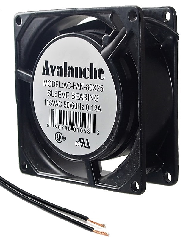 Ventilateur 120 VAC Sleeve Bearing -80 x 80 x 25mm