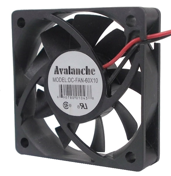 Ventilateur en plastique 12 VDC - 60 x 60 x 15 mm