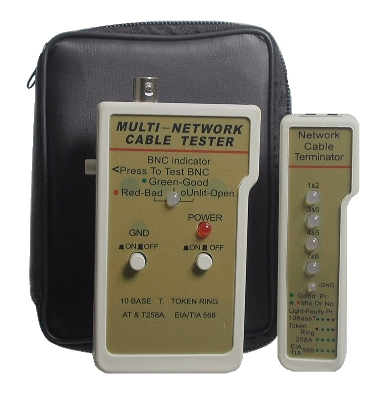 Vérificateur de câbles réseau et BNC