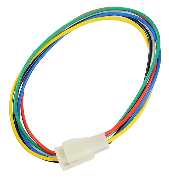 Câble de 8" avec connecteurs à 6 conducteurs