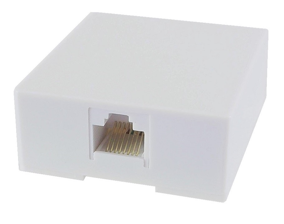 Prise modulaire murale pour câble réseau (RJ-45)