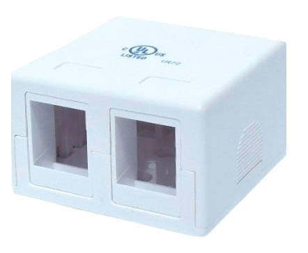 Boîtier double pour connecteur Keystone