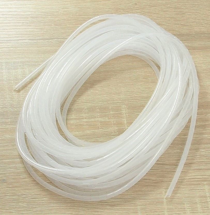 Tube spiralé pour câbles  4 mm x 10 mètres