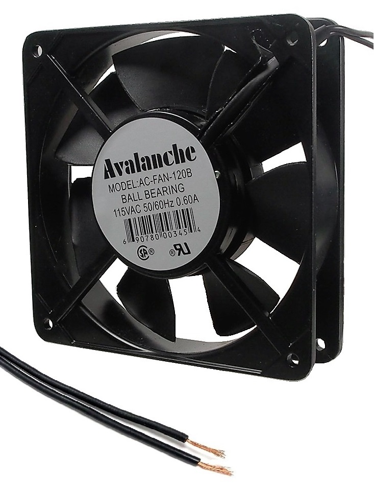 Ventilateur en métal 120 VAC - 120 x 120 x 25 mm