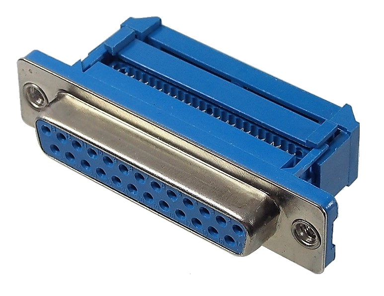 Connecteur DB-25 femelle pour câble plat