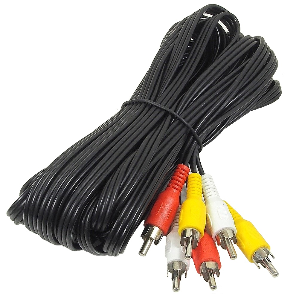 Câble vidéo et audio RCA stéréo -26.4 pieds