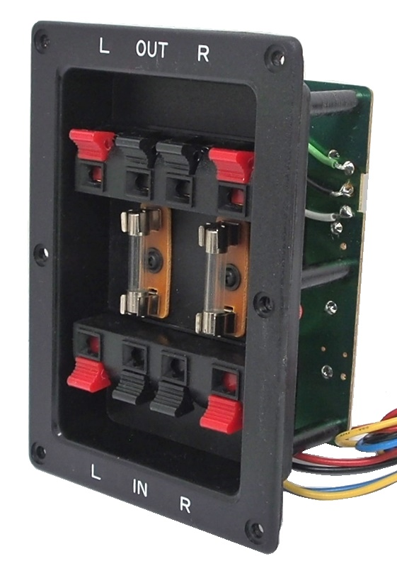 Bornier pour haut-parleur avec cross-over