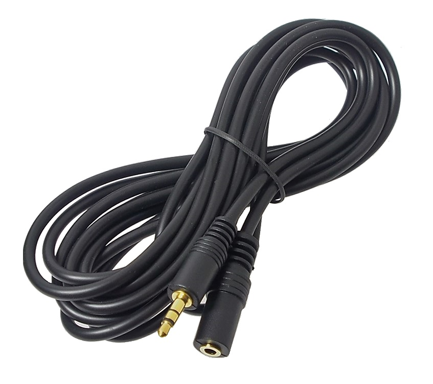 Câble audio stéréo 3.5 mm mâle à femelle - 10'