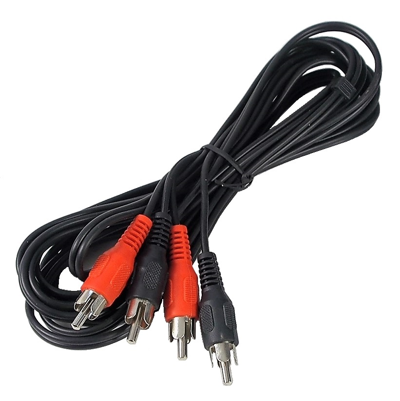 Câble audio RCA stéréo mâle à mâle - 12 pieds