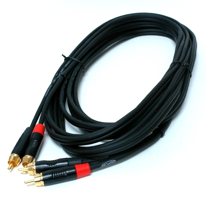 Câble audio Digiflex RCA stéréo - 20 pieds