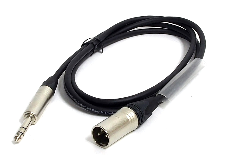 Câble Digiflex XLR mâle à 1/4" mâle stéréo 6'