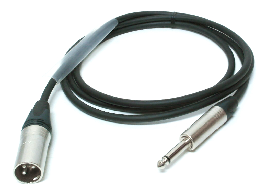 Câble Digiflex 1/4" mâle mono à XLR mâle - 6 pieds