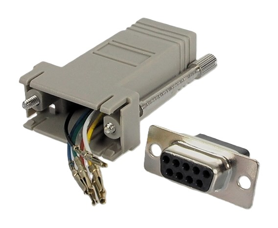 Adaptateur DB-9 femelle à RJ-12 femelle