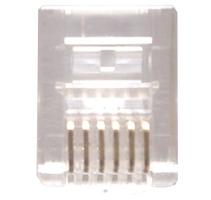Paquet de 10 connecteurs RJ-12 (6 contacts)